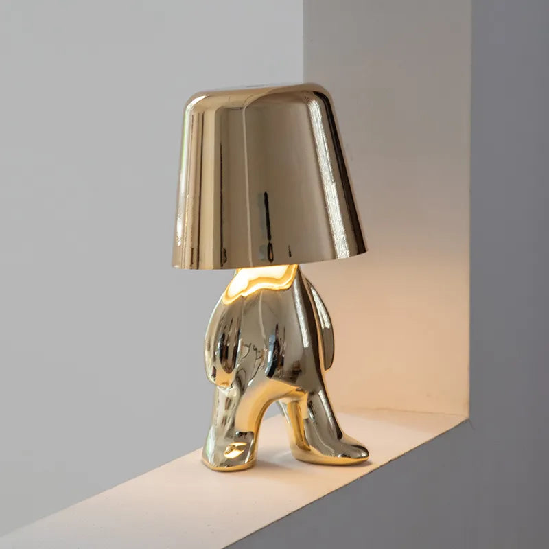 Ambient accent lamp, cordless and modern, ideal for enhancing any home decor.
