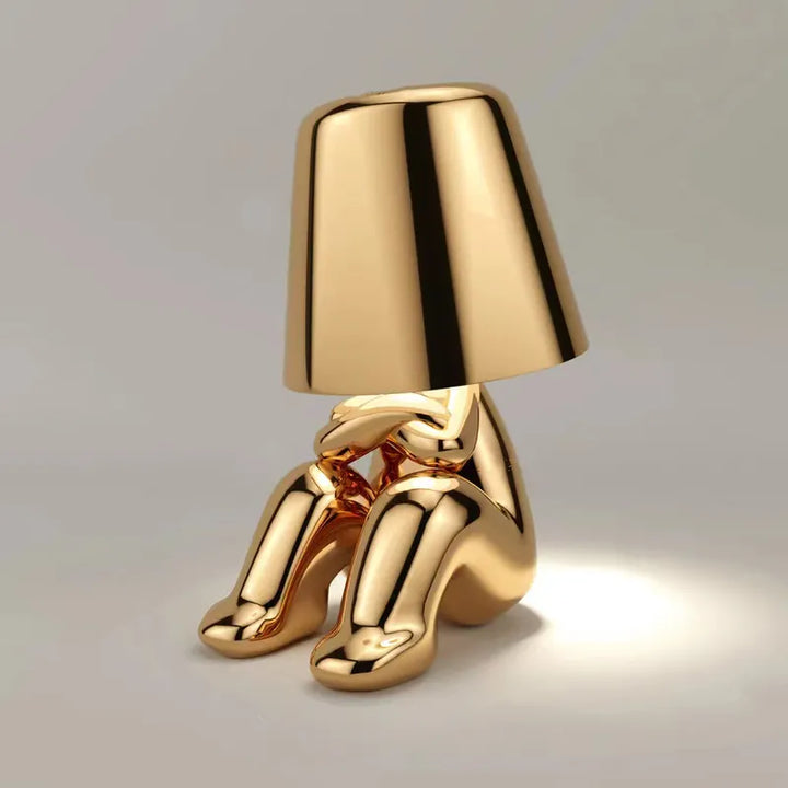 Modern living room table lamp, creates a relaxing atmosphere with warm ambient light.