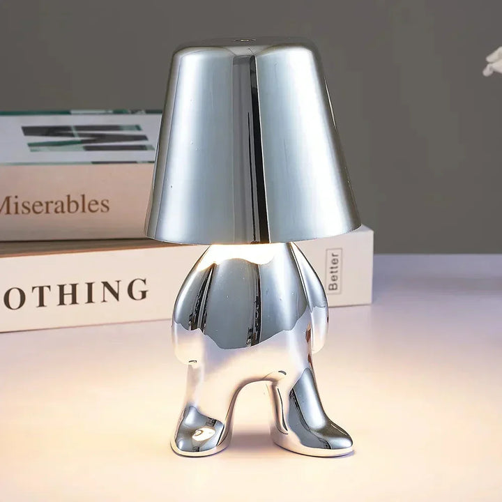 Rechargeable LED table lamp, a decorative and portable accent light for any space.
