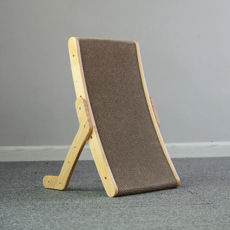 Detailed view of the textured surface of an eco-friendly cat scratcher bed for ultimate feline care