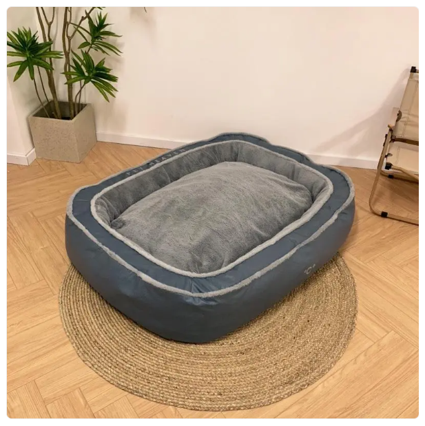 Raised edge modern dog bolster bed, comfortable and supportive with easy clean design for pets