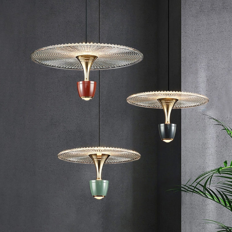 Decorative Glissara pendant light, an elegant overhead fixture for indoor decor.