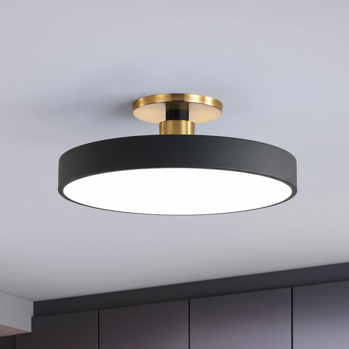 Acrylic fixture Helligon LED ceiling light for soft, glare-free ambient illumination in modern home decor.