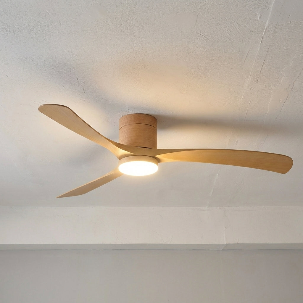 Versatile modern LED ceiling fan with remote, quiet operation, ideal for any contemporary room.