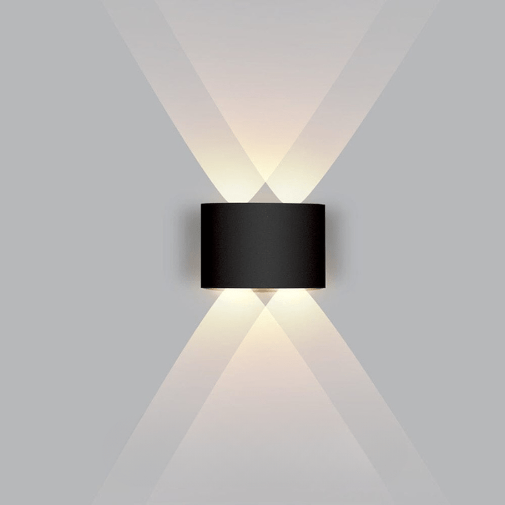Contemporary LED wall light, perfect for outdoor decor, garden, and home exterior lighting.