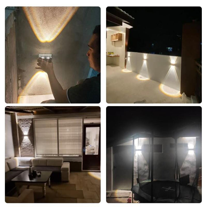 Energy-efficient LED exterior wall light, perfect for modern outdoor decor & durable lighting.