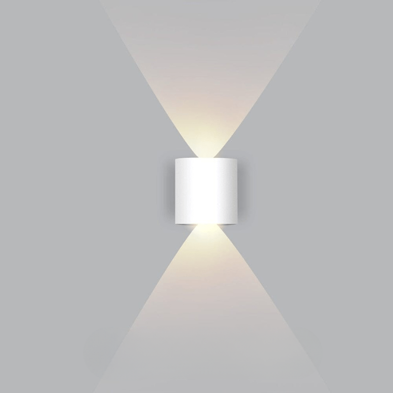 Modern LED garden light, wall-mounted for efficient outdoor illumination & home exterior style.