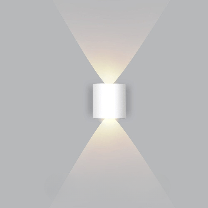 Modern LED garden light, wall-mounted for efficient outdoor illumination & home exterior style.
