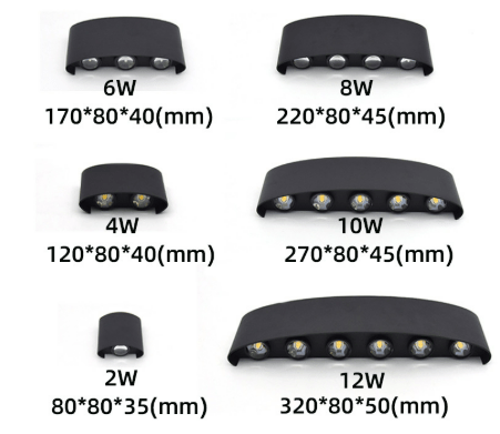 Durable energy-efficient LED outdoor light, perfect for modern home exteriors & garden decor.
