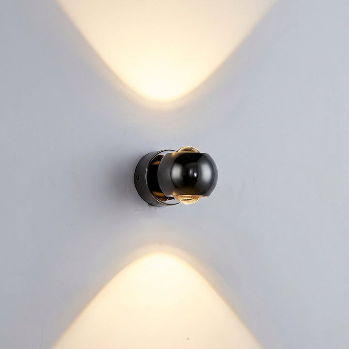 Glintara modern LED wall fixture, adjustable decorative lighting, warm white ambient light, home decor accent.