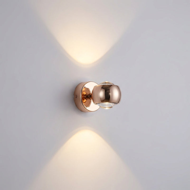 Glintara modern decorative LED wall fixture, adjustable for customizable ambient lighting & home decor.