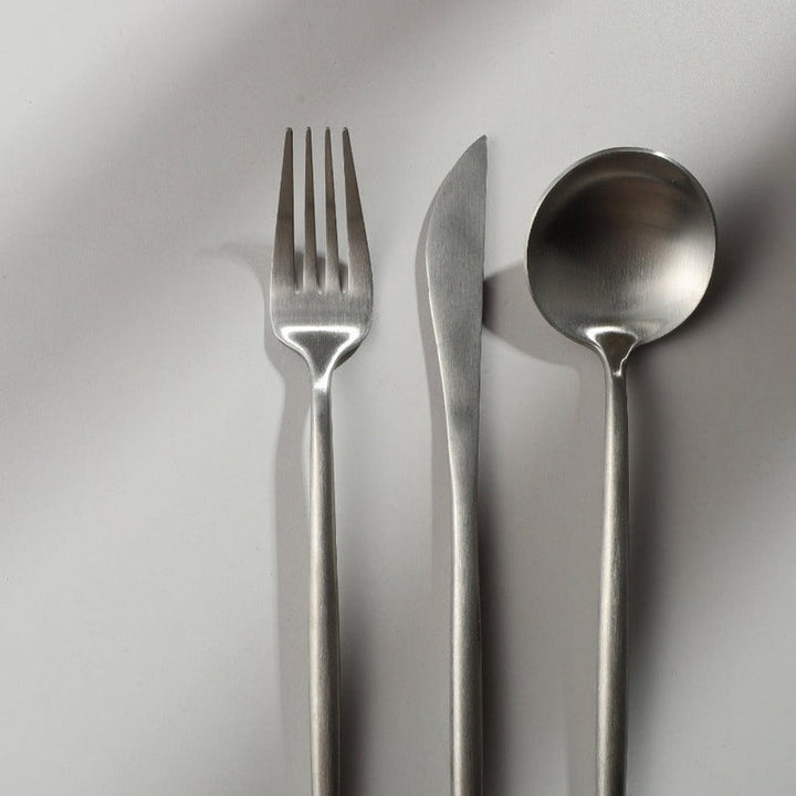 PureSet minimalist flatware, an essential for every modern home. Dining cutlery.