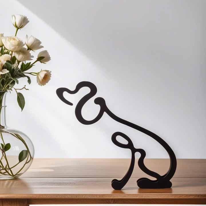 Modern cat figurine, abstract style, perfect minimalist pet lover gift