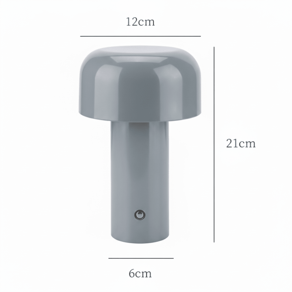 Portable USB table lamp, a modern light for stylish living room ambient lighting.