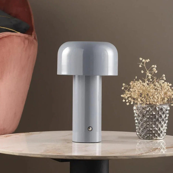 Minimalist table lamp with USB charging, ideal modern lighting for home decor.