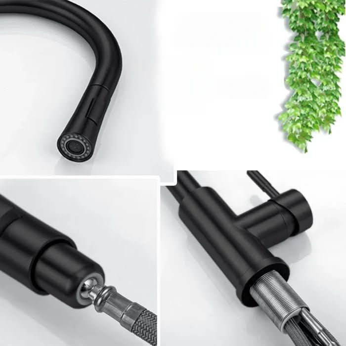 Durable stainless steel smart faucet for kitchen, includes sensor activation & extendable pull-out sprayer.