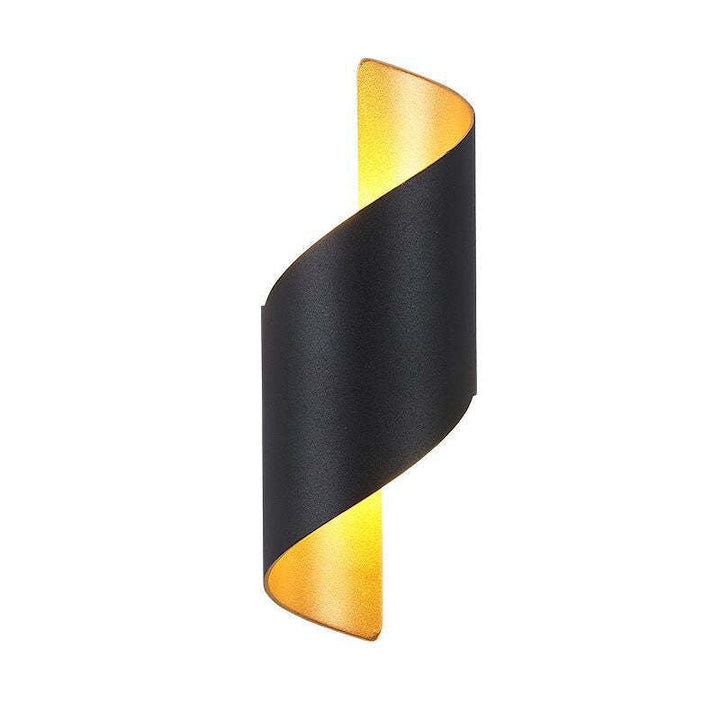 Versatile Modern Spiral LED Wall Light, ideal for both indoor and outdoor accent lighting.