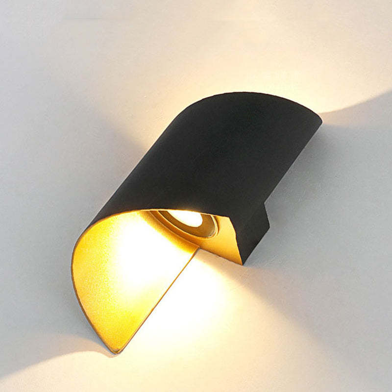 Modern TwistLight LED Wall Lamp, providing elegant spiral illumination for ambiance.