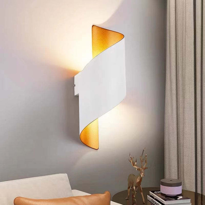 Chic indoor Spiral LED Wall Light, a contemporary decor piece for living rooms & hallways.