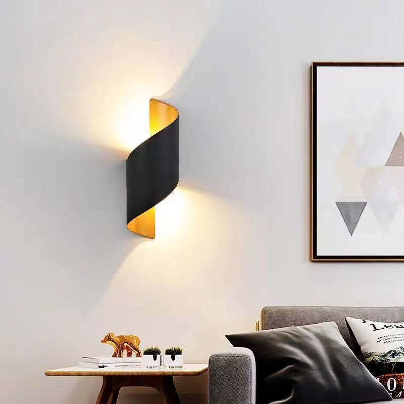 The TwistLight Modern LED Wall Lamp creates a stunning spiral lighting effect on walls.