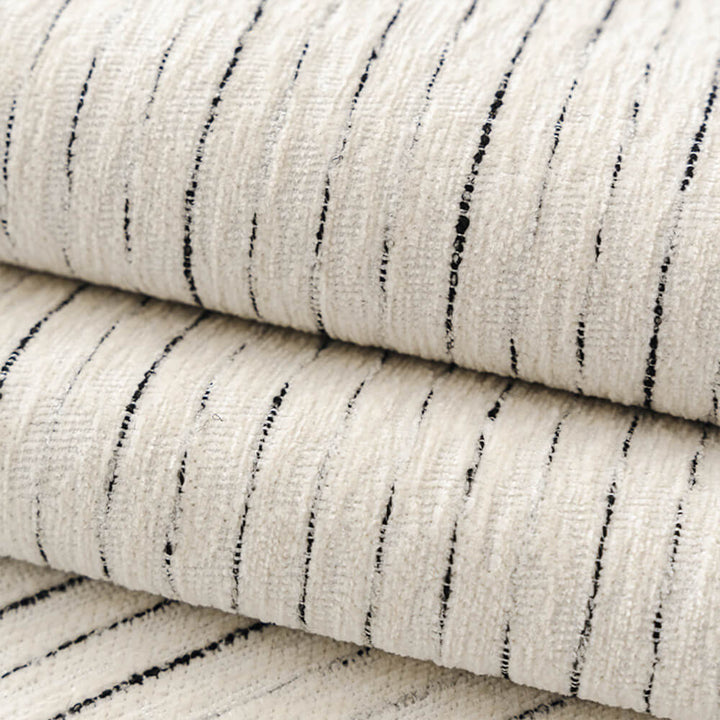 Packaging of the modern striped chenille couch cover, ready for sofa protection