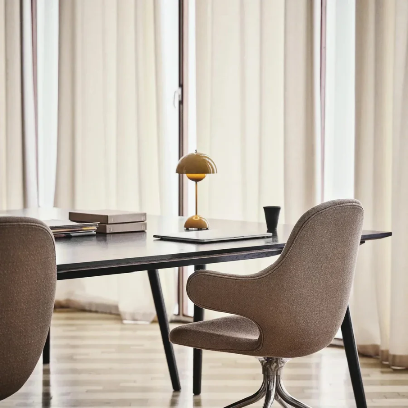 Artistic touch control table lamp, a versatile LED light source for modern home styling.