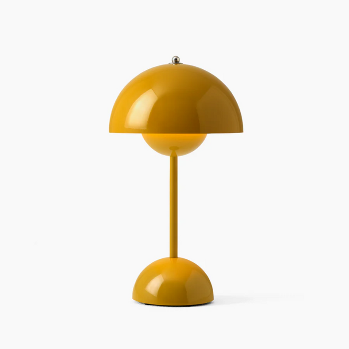 Sophisticated dimmable LED table lamp, touch-activated for modern bedroom & desk lighting.