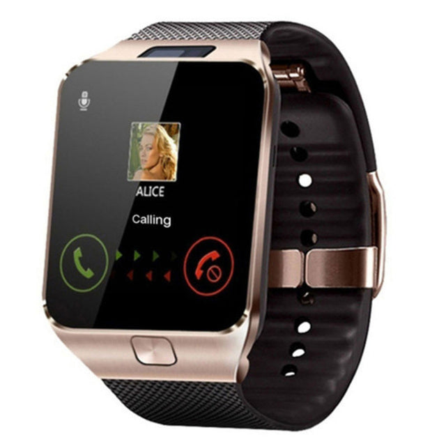 Unisex modern digital smartwatch. Rectangular display, touchscreen, fitness tracker, calls, & wearable tech.
