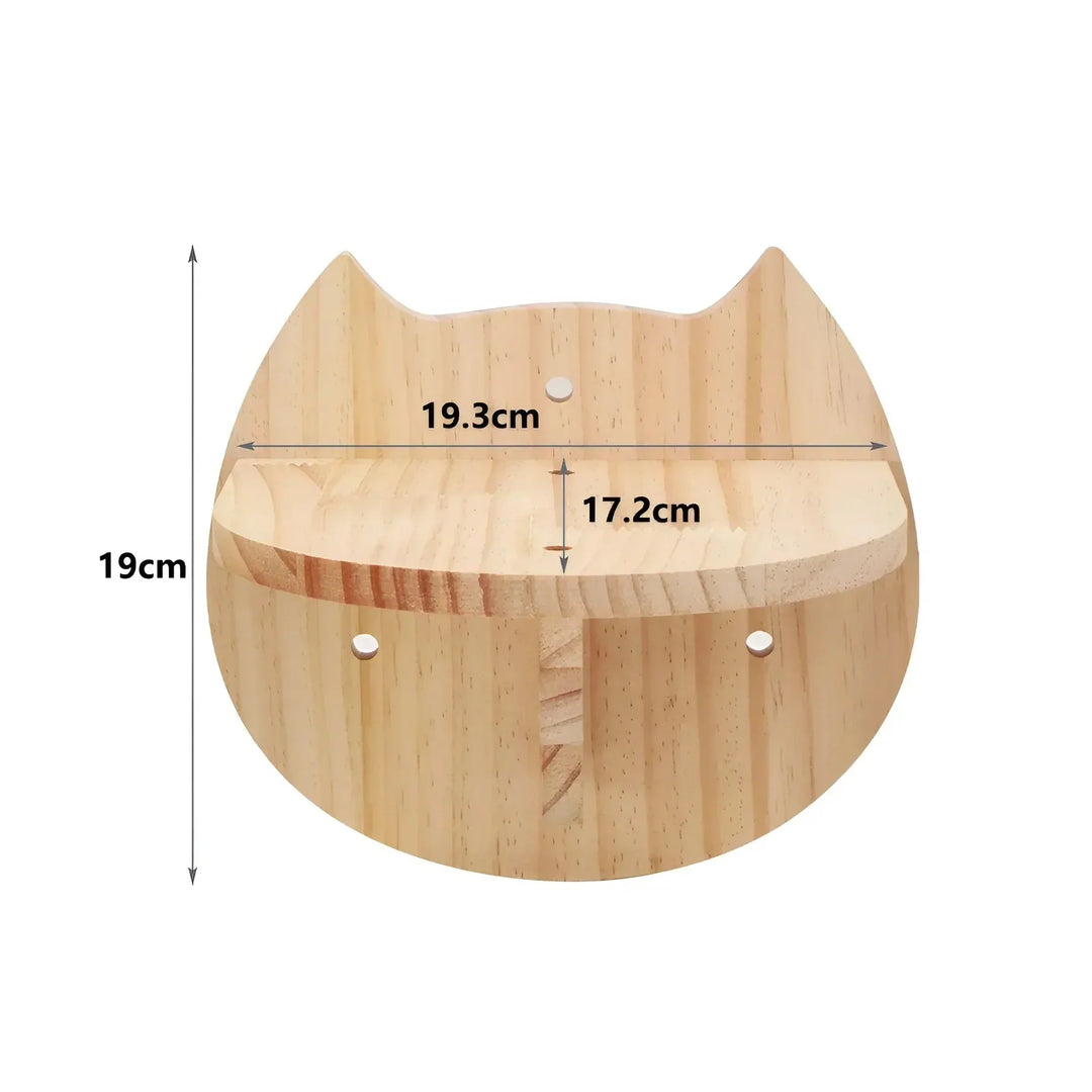 Premium wall-mounted cat activity set for active cats, offering diverse textures for scratching and climbing.