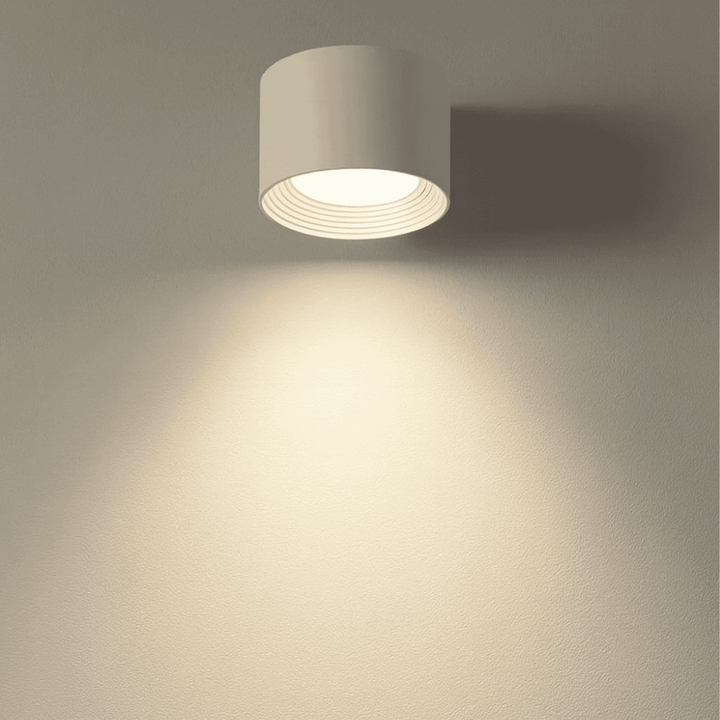 Scandinavian style wireless LED wall lamp, remote controlled to enhance modern home ambiance with ease.