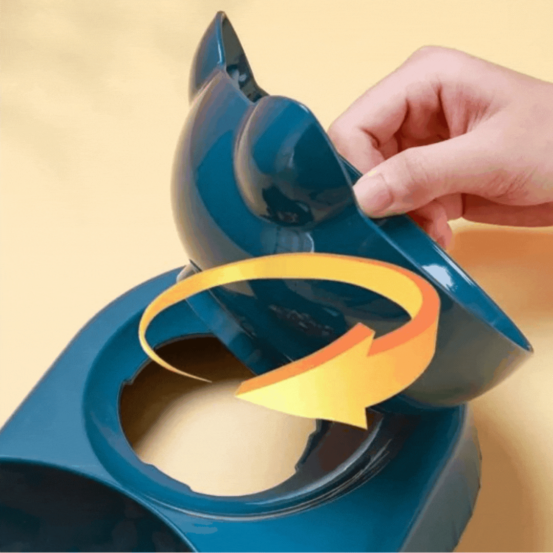 Multipurpose cat supplies: 3-section durable bowl with non-slip base for food