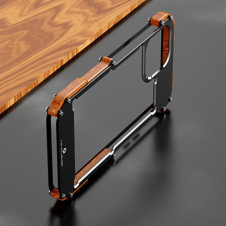 Natural wood iPhone case with elegant grain; combines style & protection for your phone.