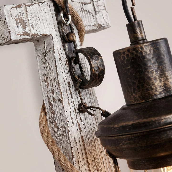 NautiGlow LED Anchor Wall Sconce. Nautical home lighting with a warm lantern glow. Perfect coastal decor fixture.
