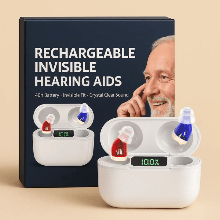 Comfortable, discreet in-ear hearing aids designed for superior sound clarity & daily auditory health.