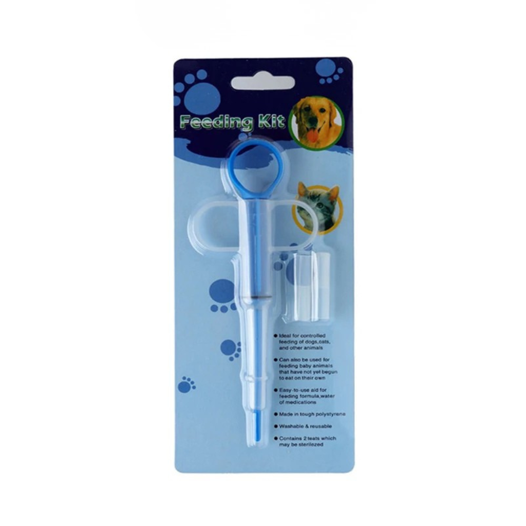 Safe pet liquid feeder syringe, needleless design for stress-free animal care