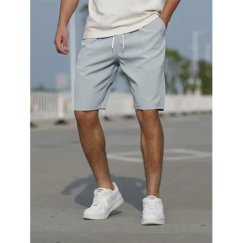 Versatile men's high-waist casual shorts, lightweight & comfortable for everyday wear or travel.