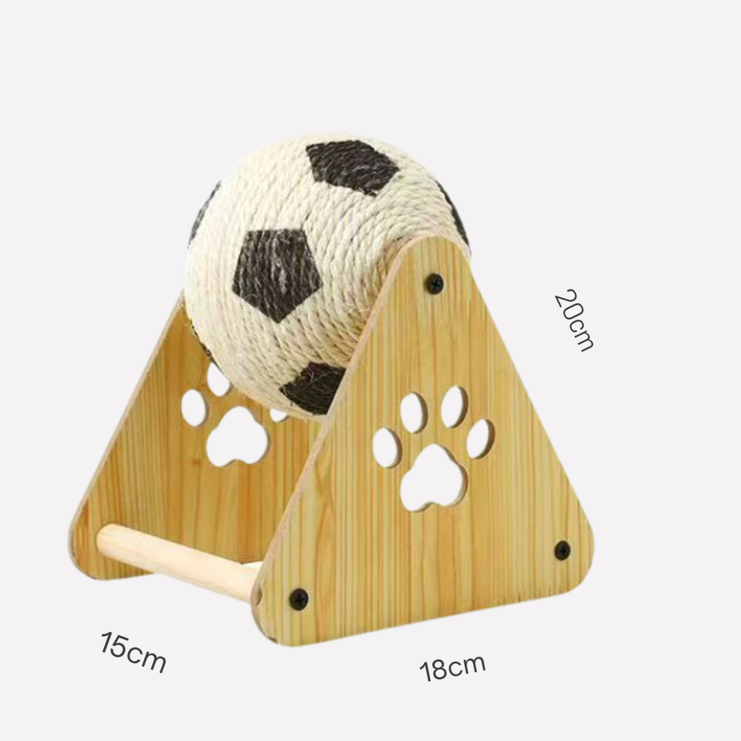 New4 Cat Hemp Rope Scratching Ball Toy for claw care; interactive cat enrichment supply