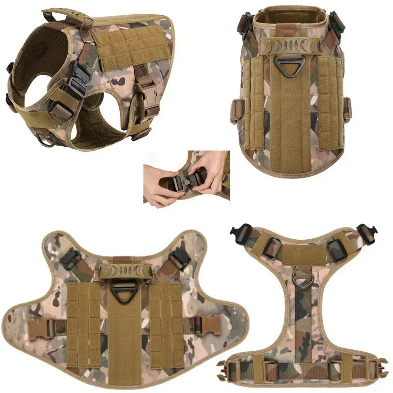 Durable brown No-Pull Dog Training Harness, an essential pet supply for comfortable and controlled walking.