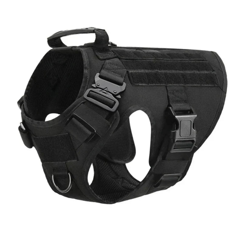 Premium No-Pull Dog Training Harness Vest, available in black, brown, & green, for all canine breeds.