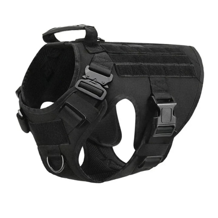 Premium No-Pull Dog Training Harness Vest, available in black, brown, & green, for all canine breeds.
