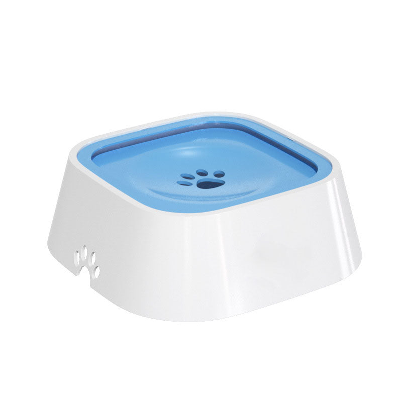 Innovative anti-splash pet water bowl, 1.5L capacity, grey color