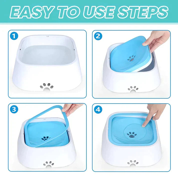 Compact no-spill pet bowl, essential pet supply for clean feeding areas