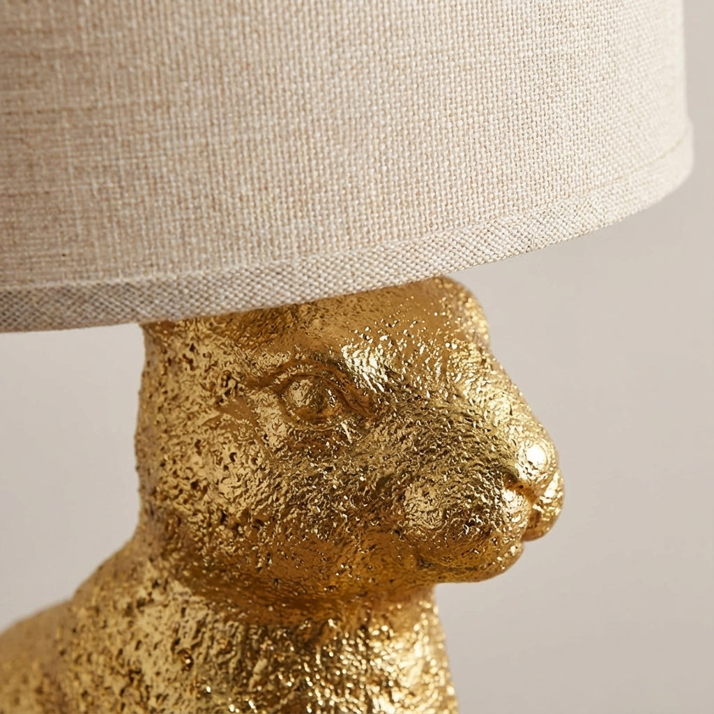 Modern masked animal accent table lamp. Perfect for unique home decor, creating ambient light in any room.