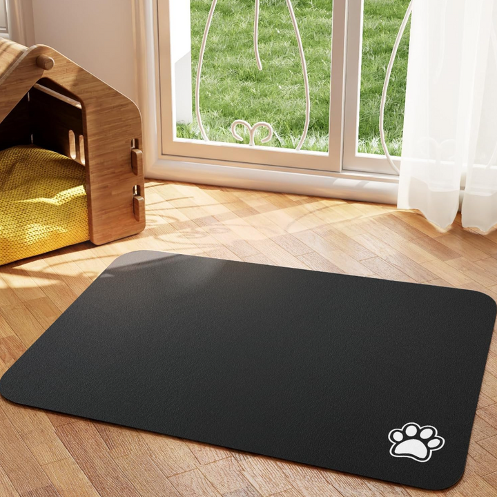 Non-slip silicone pet feeding mat, waterproof, easy clean, for dog or cat food bowls