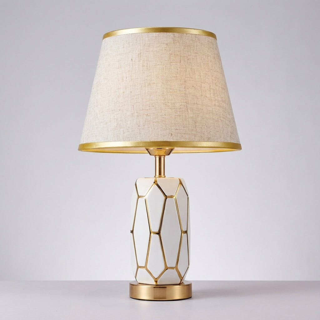Chic Nostalux ceramic table lamp, perfect for ambient lighting in modern or retro-themed bedrooms and living spaces.