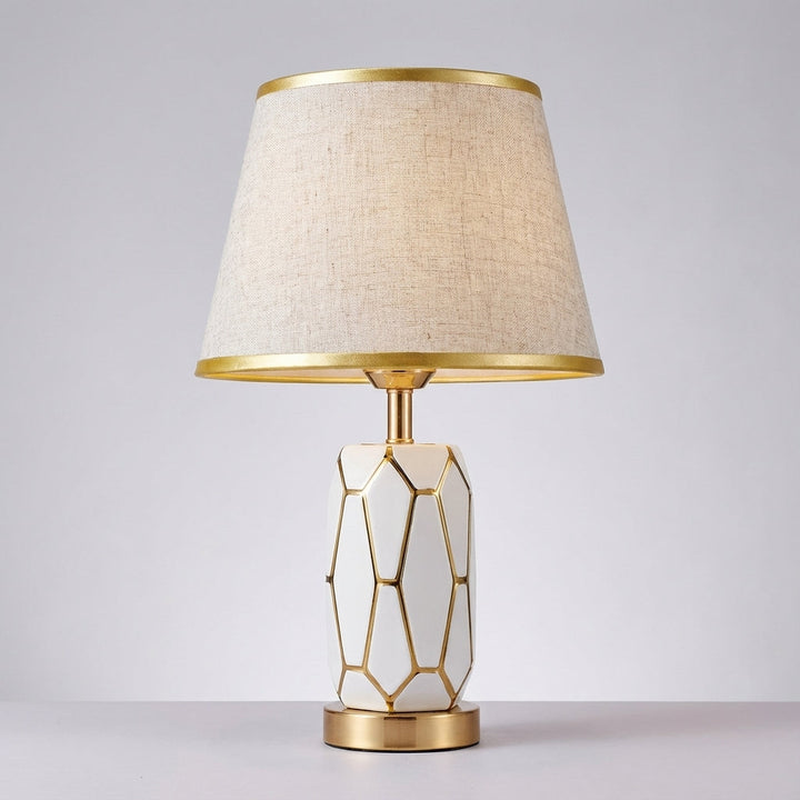 Chic Nostalux ceramic table lamp, perfect for ambient lighting in modern or retro-themed bedrooms and living spaces.