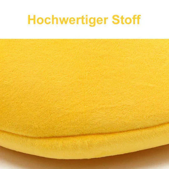 Funny banana dog bed, yellow pet accessory, soft and inviting for small breeds, cute design