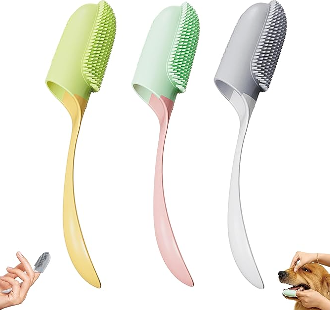 Oral Care Toothbrush & Tongue Cleaner, soft bristles for plaque removal, fresh breath