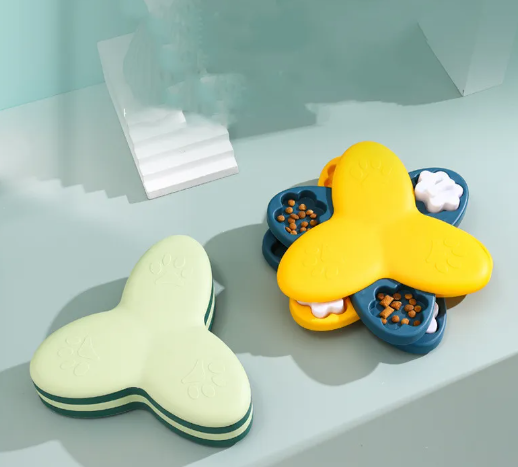 Unisex interactive dog feeder toy, durable, for canine mental stimulation and slow feeding.