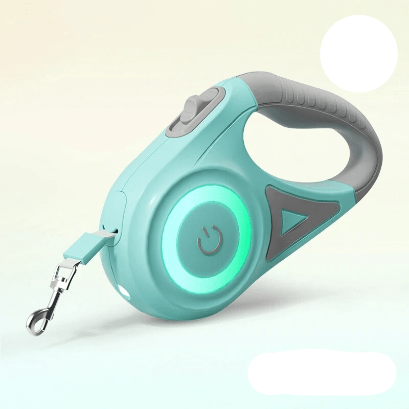 High visibility 5m LED dog leash, a must-have for safe night walks and pet safety.